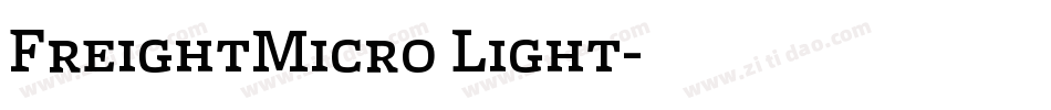 FreightMicro Light字体转换